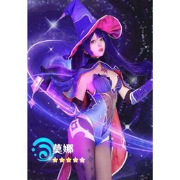 Cosplay Game Genshin Impact Mona Anime Kostuums Halloween Kostuum Voor Vrouwen Ganyu Cosplay Feminino Uniform Pruik Kleding