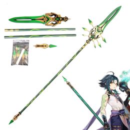 Juego de Cosplay Genshin Impact Xiao, arma de utilería, lanza, espada larga de Cm, accesorios de juego de rol de Anime para fiesta de Carnaval y Halloween
