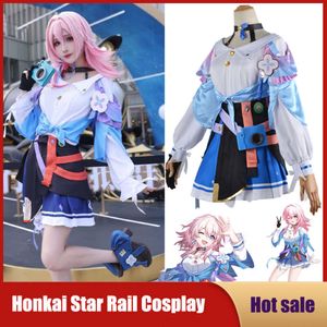 Cosplay Spel Honkai: Star Rail Cos Kostuum 7 Maart Cosplay Sexy Vrouwen Carnaval Halloween Party Outfit Jurk Sailor Rolecos Pruik Uniform