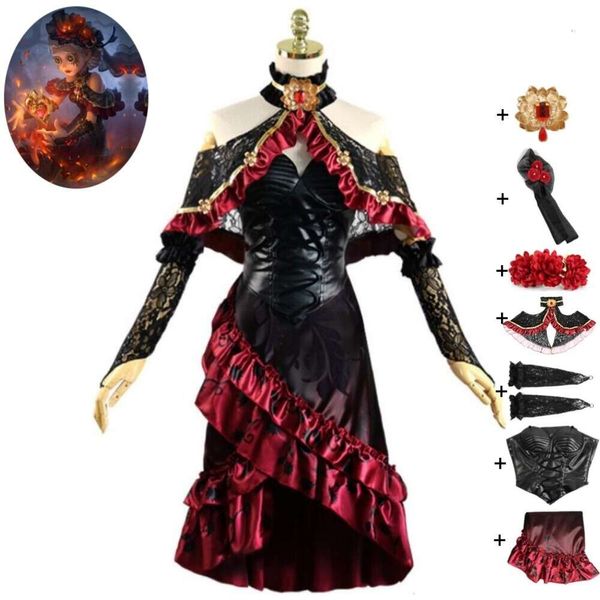 Cosplay jeu identité docteur Emily Dyer Lydia Jones Cosplay Costume Anime survivants robe gothique Sexy femme uniforme Hallowen Costume