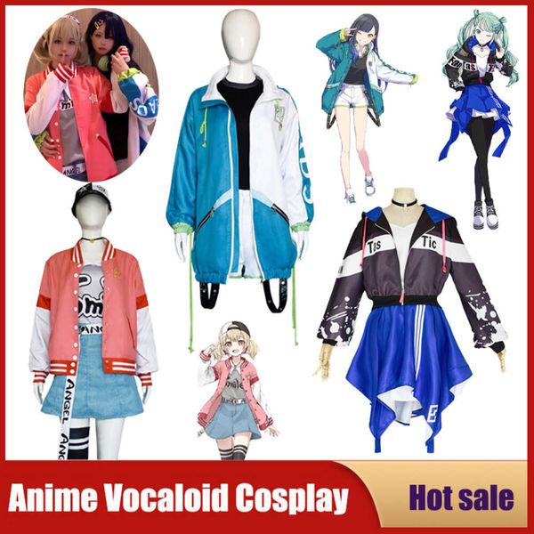 Projet de jeu de Cosplay Sekai, Costume de Cosplay de scène coloré, Anime Vocaloid Shiraishi, perruque vive de BAD SQUAD, uniformes de fête d'Halloween