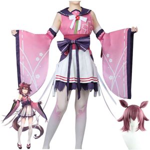 Jeu de Cosplay Sakura Chiyono O Umamusume joli Derby Uma Musume Racing Association Costume de Cosplay perruque oreilles Anime Kimono Hallowen Costume