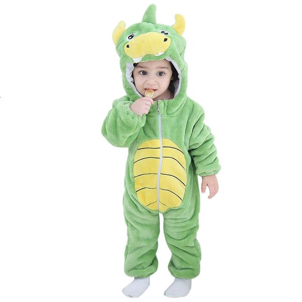 Cosplay verde dinosaurio de dibujos animados Cosplay traje niño niñas niño animal mono bebé mamelucos ropa infantil pijamas niños kigurumi 230731