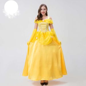 Cosplay Halloween Cosplay Belle Adulto Princesa Vestido Stage Costumecosplay