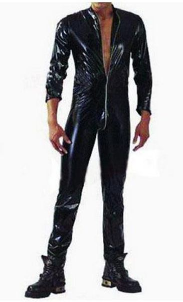 Cosplay disfraces de Halloween, mujeres, hombres pantalones de PVC cremallera atractiva de la ropa interior cosplay negro uniformes Diversión