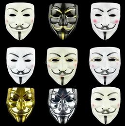 Cosplay Halloween Party Maskers voor Vendetta Masker Anoniem Guy Fawkes Fancy Volwassen Masker FY32227173511