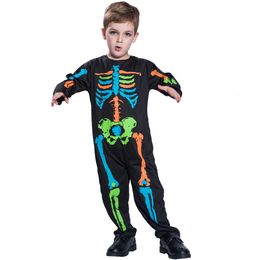 COSPLAY KID Halloween enge cosplay kleding sexy anime cosplay fancy outfits skelet jumpsuits baby girl enge kostuum 230817