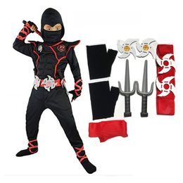 Cosplay Kids Costume Ninja Cosplay Boys Girls Party Fancy Dress Chilrdren Carnival Swordsman Warr Suit kleding 230324