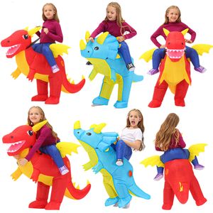 Cosplay enfants Iatable dinosaure Costumes Anime Halloween Cosplay Costume ptérodactyle Triceratops Disfraz Pourim Costume cadeaux d'anniversaire