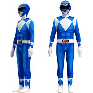 Cosplay enfants puissance samouraï Sentai Shinkenger Rangers Costume Cosplay adulte combinaison robe Halloween fête Zentai costumes 230906