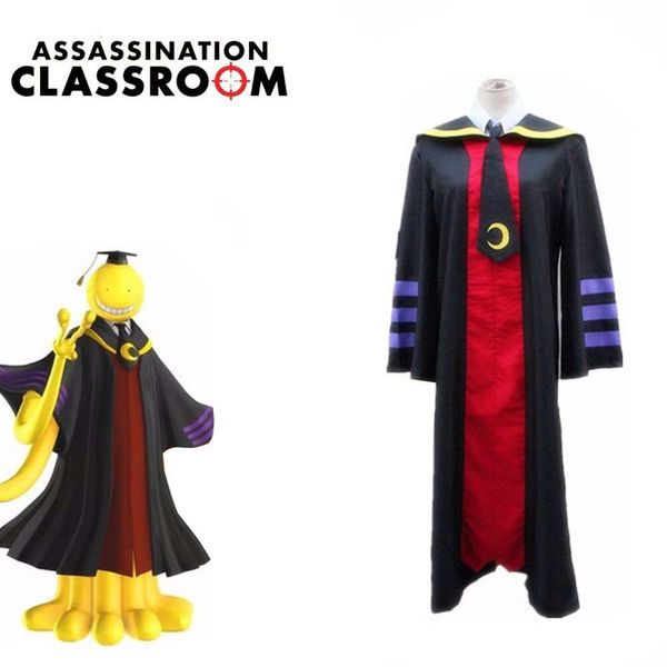 Cosplay Korosensei Cosplay E classe de professeur assassinat classe japonais Anime Costumes avec cravate capecosplay