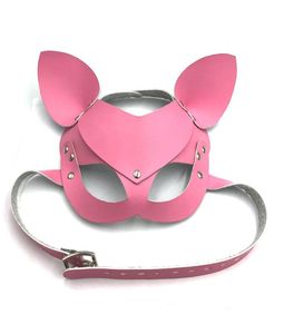 Cosplay Leer Open Oog Ooglapje Vos Masker Volwassenen BDSM Spellen Bondage Hoofdsteunen Vizor Voor Gemaskerd Bal Carnaval Feest Seksspeeltje 42567744