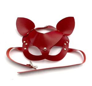 Cosplay Leather Open Eyepatch Fox Mask Mask Adults BDSM Games Bondage RESTRAINTES VIZOR POUR MASQUEAD BALL Carnival Party Sex Toy 47448182
