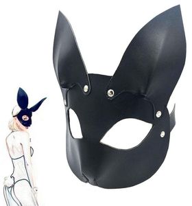 Cosplay Lovely Slave Fox Mask Mask Adult Games BDSM Bondage Cuir RESTRAINTES OPEN MASCE OUVEUR POUR MASQUE BALL CARNIVAL SEXE SEXE TO7976889