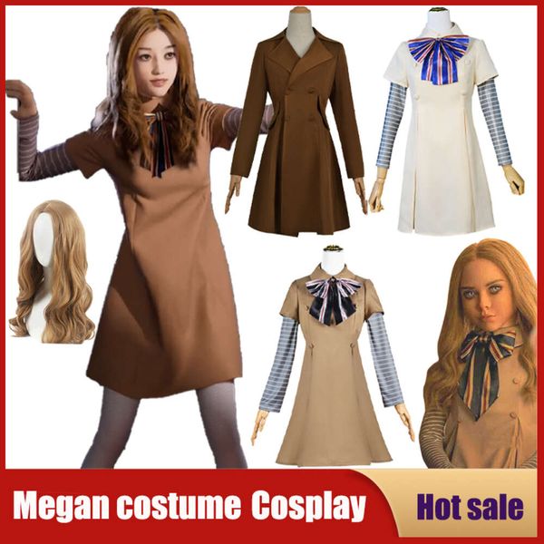 Cosplay Megan Cosplay Costume AI poupée robots robe pour enfants filles femmes Anime Horrible film uniforme Cos costumes tenue perruque jupe haut chaussette