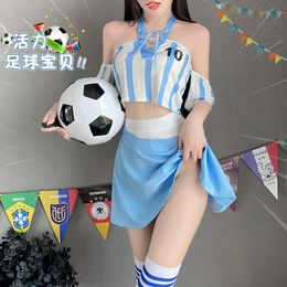 Cosplay Mini Rok Voetbal Baby Cheerleading Outfit Cosplay Sexy Vrouw Kostuum Rollenspel Ondergoed Erotische Stuff Suits Dropshipping