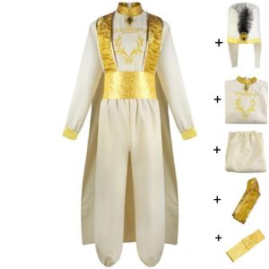 Cosplay Film Aladin Magische Lamp Prins Cosplay Kostuum Anime Volwassen Hoed Top Broek Outfit Hallowen Carnaval Party Uniform Pak