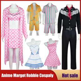 Cosplay film Ken rôle Costume Anime Margot Robbie Cospaly uniforme robe pour adultes enfants tenues Halloween carnaval fête plage porter ensemble