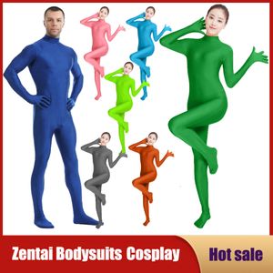 Cosplay New Kid Adult Lycra Zentai Suit Custome Mono ajustado para la piel unisex Mono de cuello alto de una pieza Ropa de baile para mujeres y hombres