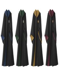 Spérimentation gratuite Cosplay Robe Cloak dont un lien Dor / Serpentherin / Poufsouffle / Ravecclaw 4 House 9 Taille peut choisir9601677