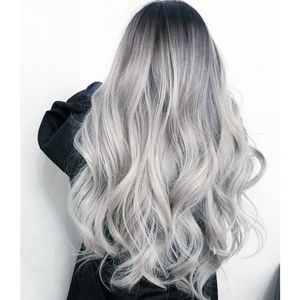 Cosplay s QQXCAIW Long Ondulé Ombre Blonde Naturel Deux Tons Moyen Partie Résistant À La Chaleur Cheveux Synthétiques pour Femmes Afro-Américaines 230728