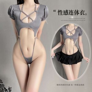 Cosplay Body Sexy pour Femmes Sous-Vêtements Vêtements De Nuit Combinaison Babydoll Lingerie Livraison Gratuite Creux Mini Jupe Uniforme Costume Taille Unique