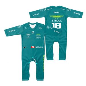 Cosplay Lente En Herfst Baby Boy Meisjes Racing Outdoor Extreme Sport All in one Caby Jumpsuit 14 Driver Alonso Fan Kleding 230613