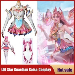 Cosplay Star Guardian Kaisa Cosplay League of Legends Kostuum Spel LOL Ahri Karakter Cos Pruik Outfit Fullsets voor Vrouwen Halloween Jurk