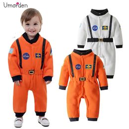Cosplay Umorden disfraz de astronauta traje espacial mamelucos para bebés niños pequeños infantil Halloween Navidad fiesta de cumpleaños Cosplay disfraz 231005