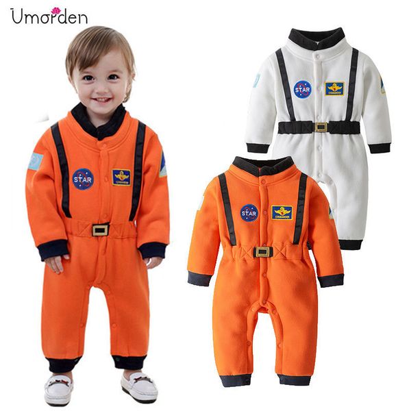 Cosplay Umorden Disfraz de astronauta Traje espacial Mamelucos para bebés Niños pequeños Infantil Halloween Fiesta de cumpleaños de Navidad Cosplay Disfraces 230825