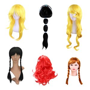 Cosplay Wig For Kids Sirmaid Red Wigs Children's Day Party Party Performance Performance Girls Princess Costumes Wig Z7850