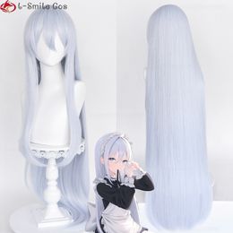 Perruques de cosplay 100 cm de long Yoisaki Kanade perruque de cosplay projet d'anime SEKAI STAGE coloré 80 cm/100 cm de long bleu clair perruques de cheveux résistantes à la chaleur 230904