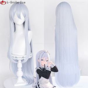 Cosplay Wigs 100cm Long Yoisaki Kanade Cosplay Wig Anime Project SEKAI COLORFUL STAGE 80cm/100cm Long Light Blue Heat Resistant Hair Wigs 230824