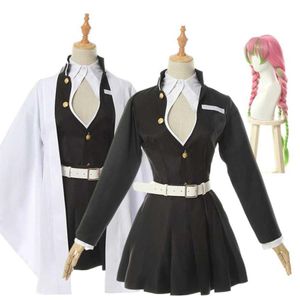 Cosplay Pruiken Volwassen Kids Demon Slayer Kimetsu geen Yaiba Anime Kimono Kanroji Mitsuri Cosplay Kostuum T2211152934