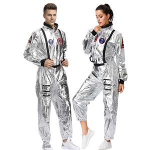 Cosplay pelucas traje de astronauta para parejas traje espacial juego de rol vestir pilotos uniformes Halloween Cosplay fiesta mono T221116