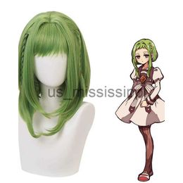 Cosplay Pruiken HAIRJOY Nanamine Sakura Cosplay Pruik Groen Synthetisch Haar Pruiken Medium Lengte Hittebestendige Vezel x0901