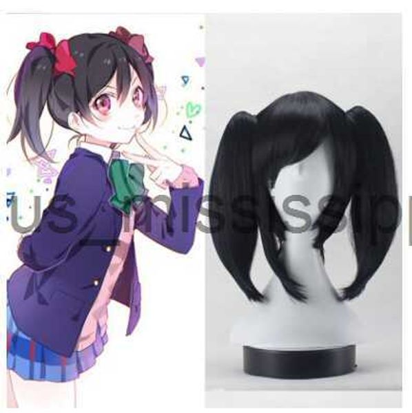 Pelucas de Cosplay ¡LoveLive de alta calidad! Love Live Cosplay peluca Nico Yazawa disfraz jugar pelucas para adultos Halloween Anime pelo envío gratis x0901