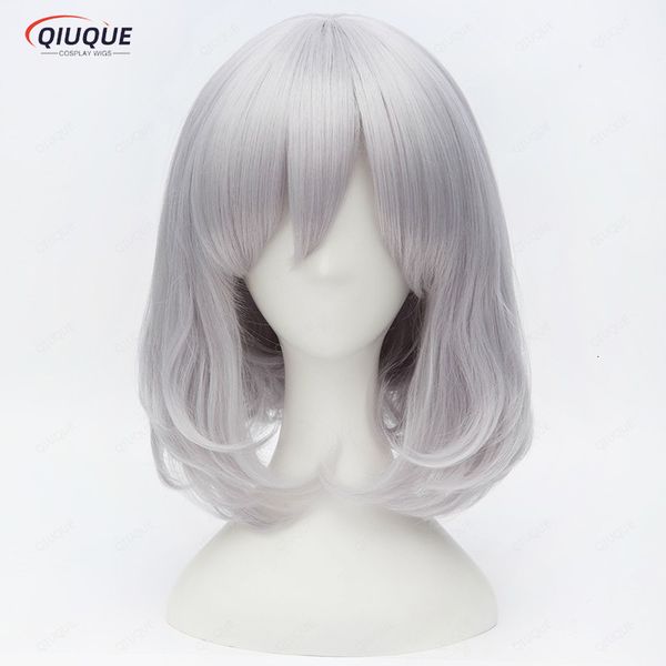 Cosplay perruques Howl's Moving Castle Sophie Hatter court argenté blanc Bob résistant à la chaleur cheveux synthétiques Cosplay Costume perruque casquette 230901