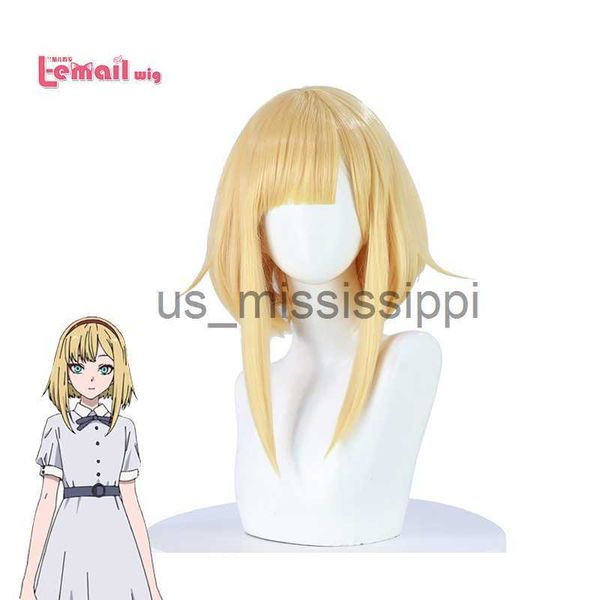 Cosplay Wigs Lemail perruque Anime Takt Op Destiny Cosette Schneider Cosplay perruque 35 cm blond jaune couleur femme perruque résistant à la chaleur cheveux synthétiques x0901