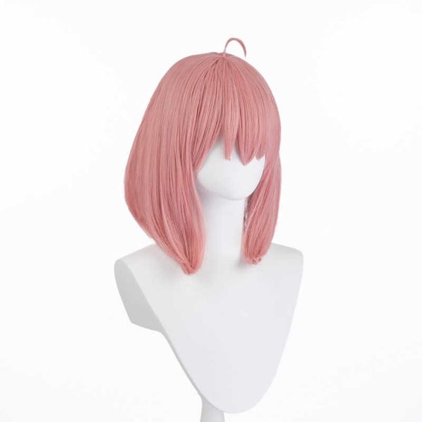 Cosplay Wigs Spy's House Wig Ania Fujie Pink Short Short -Rectivo Heavy Heavy cos simulados