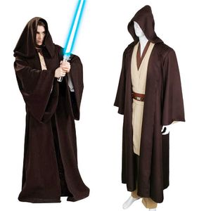 Cosplay Pruiken Unisex Halloween Jedi/Sith Knight Mantel Cosplay Volwassen Kinderen Capuchon Mantel Cape Halloween Cosplay Kostuum Cape T221115