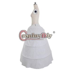 Cosplaydiy médiévale Crinoline Farthingale femmes Dickens robe de bal jupon blanc Cage cadre agitation sous-jupe L320