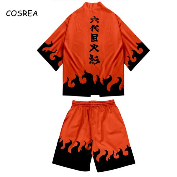 Cosrea cosplay costume kimono uzumaki akatsuki haruno sakura sport costume tops pantalons shorts disfraz t-shirt manteau