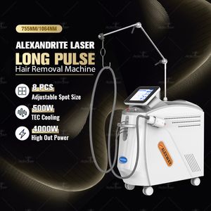 Machine rentable d'épilation de laser d'Alexandrite laser de Nd Yag 2 longueurs d'onde longue impulsion approuvée par le FDA