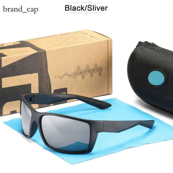 Costa Sunglasses Man conduisant des lunettes de chasse masculines Cyber ​​Brand Costas Designer Square Sun Glasses For Men Protection Accessoriey Polarisé Polarise With Box 1572