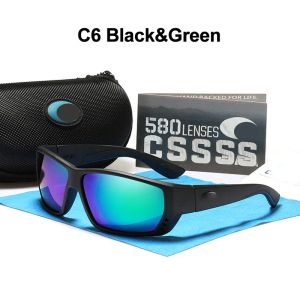 Costa zonnebril man lens zonnebril merk Costa Goggles Designer Zonnebril voor mannen dames TR90 sport rijden vissen spiegel blauw rode lens costa zonnebril 7491