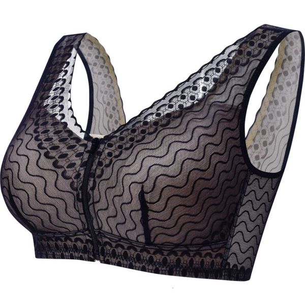 Accessoires de costumes 1957 Sous-vêtements Mastectomie Fermeture à glissière avant sans anneau en acier Sports réglables Beau soutien-gorge arrière Patients atteints de cancer Coussin en silicone