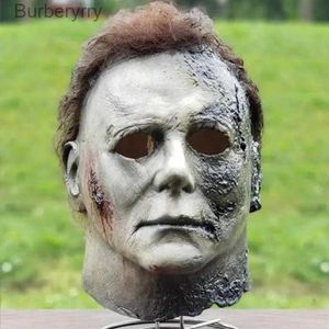 Accessoires de costumes 21 X 26 X 29 cm Michael Myers célèbre tueur Halloween masque de terreur couvre-chef Cosplay livré accessoires accessoires fête ToyL231010