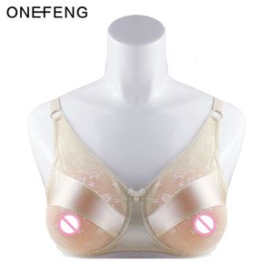 Accesorios de disfraces 6020 formas para prótesis mamaria de silicona Crossdress Boobs Pocket Bra D Cup