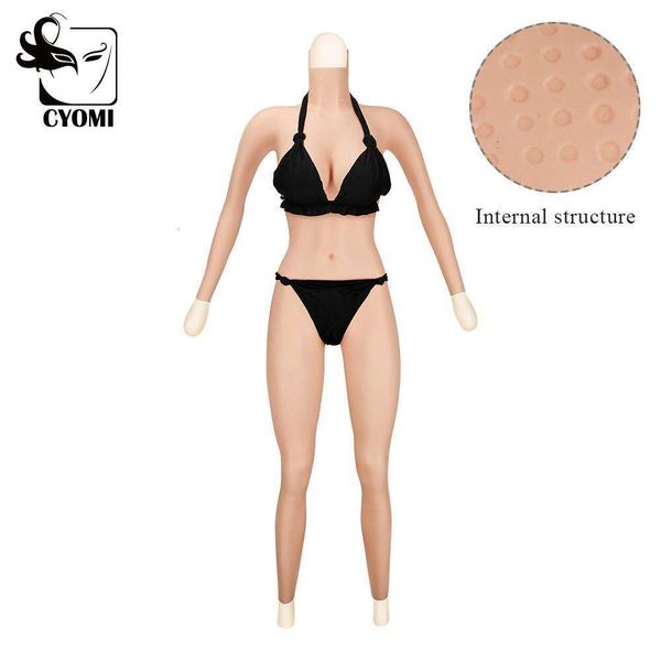 Accessoires de costume 6G Mise à niveau sans huile Body en silicone à 9 points avec bras Conception à point flottant interne Absorbe la sueur Faux seins Formes de poitrine